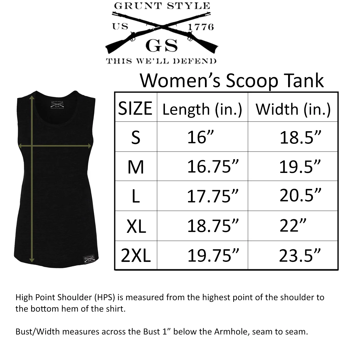 Grunt Style Women's Rifle Flag Tank Top - Black - Image 2