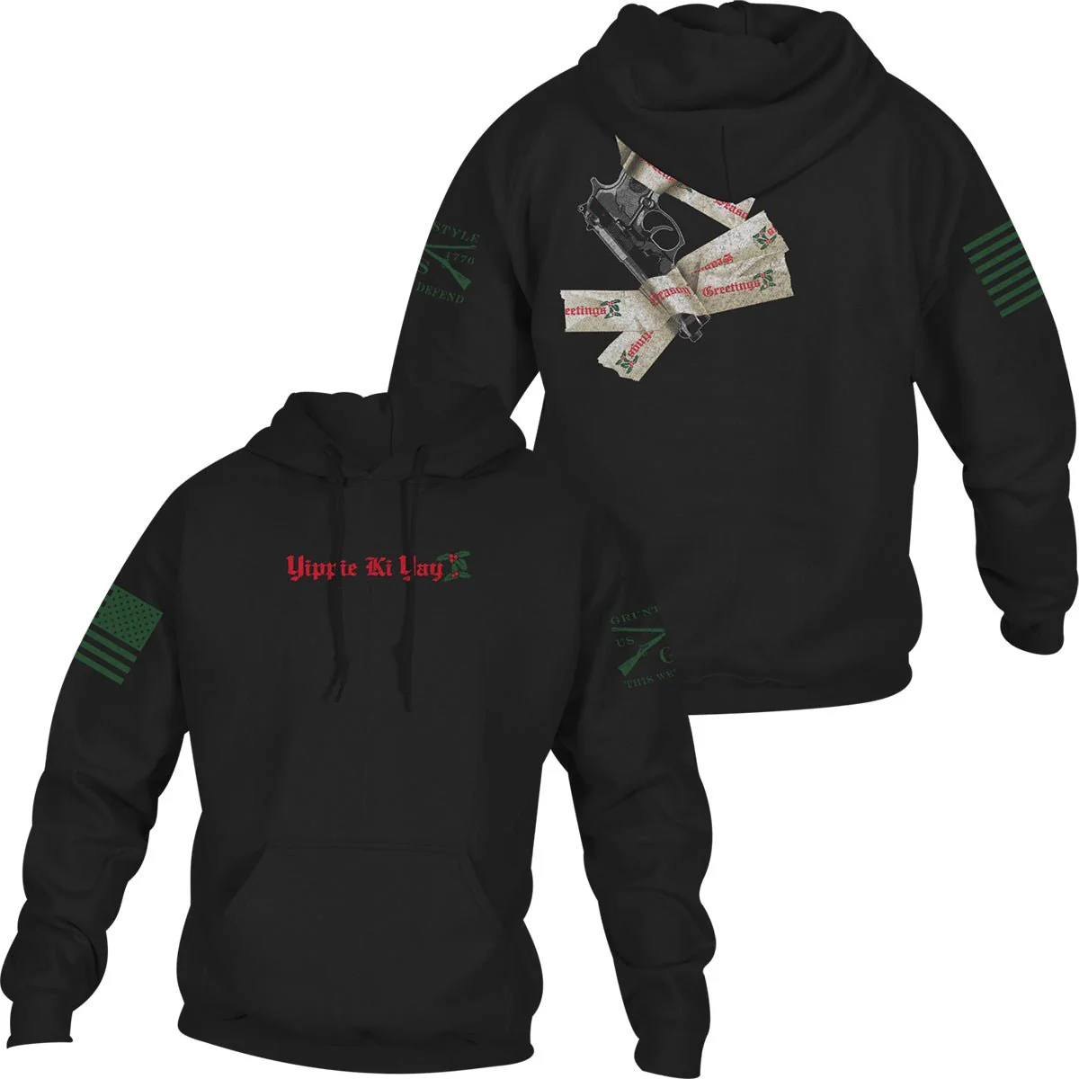 Grunt Style Yippie Ki Yay 2.0 Pullover Hoodie - Black