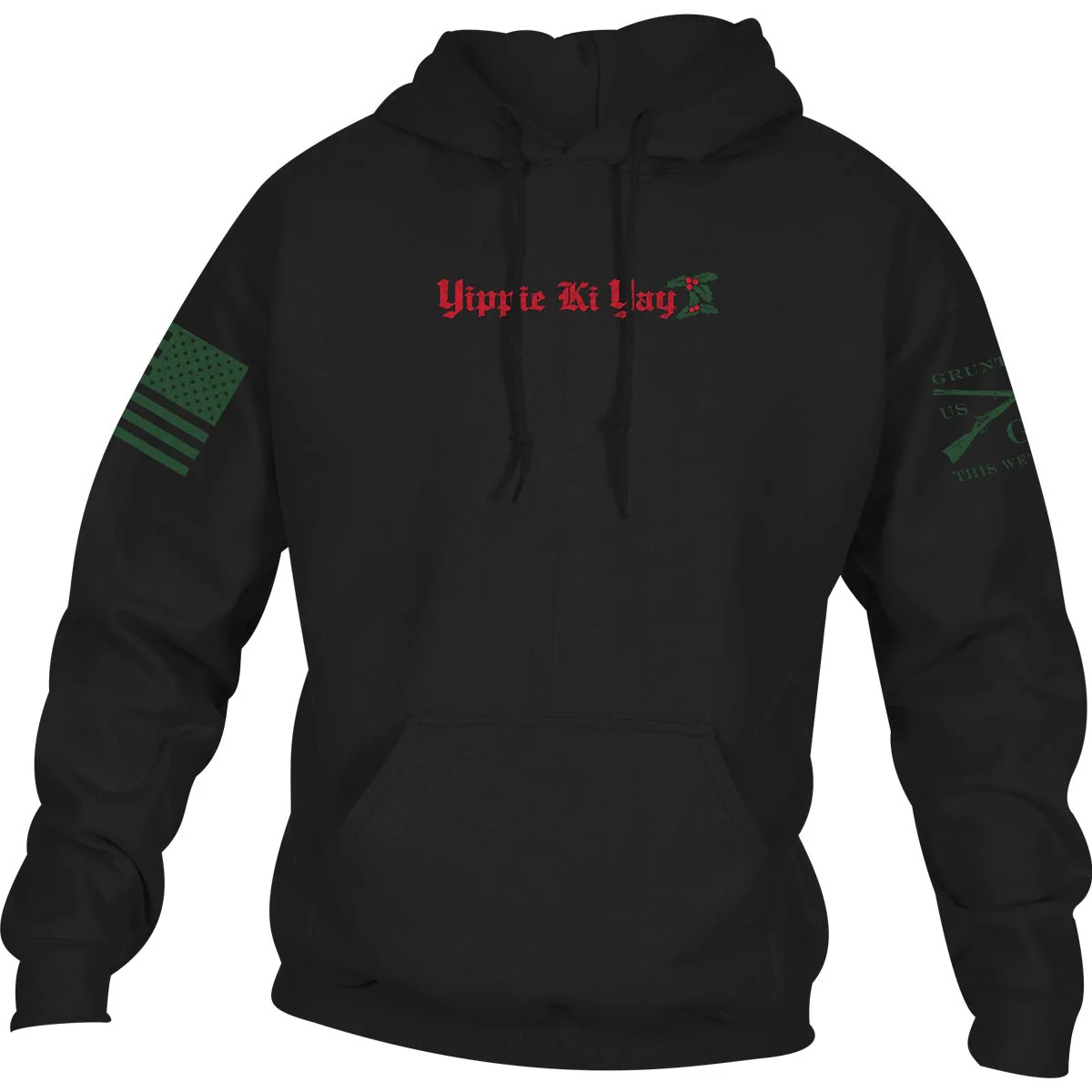 Grunt Style Yippie Ki Yay 2.0 Pullover Hoodie - Black - Image 2
