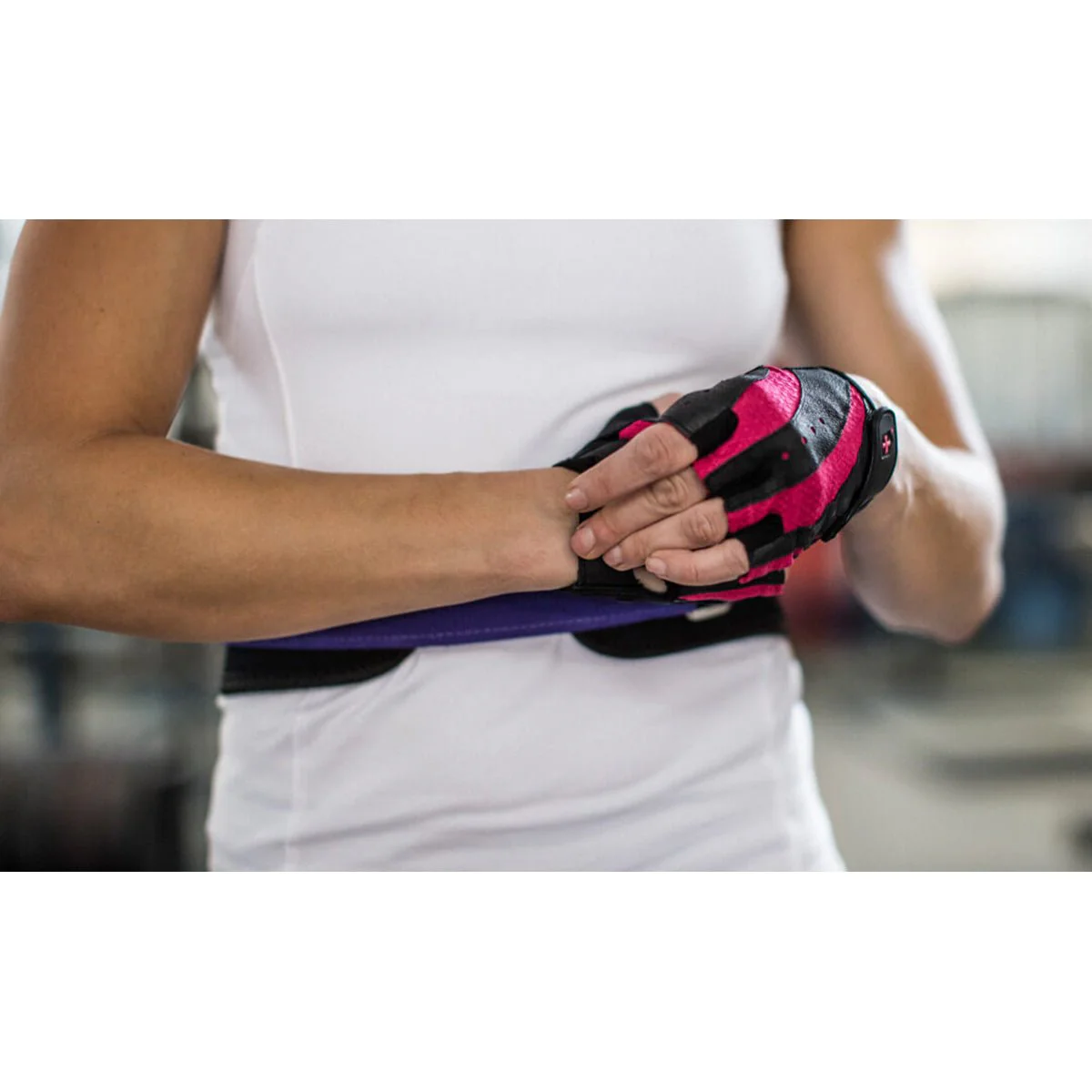 Harbinger 149 Women's Pro Weight Lifting Gloves - Black/Pink - Image 3
