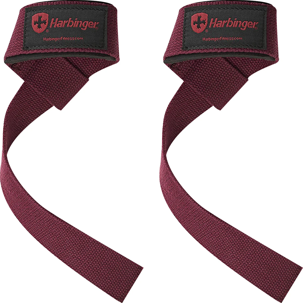 Harbinger 21.5" Padded Cotton Weight Lifting Straps - Image 11