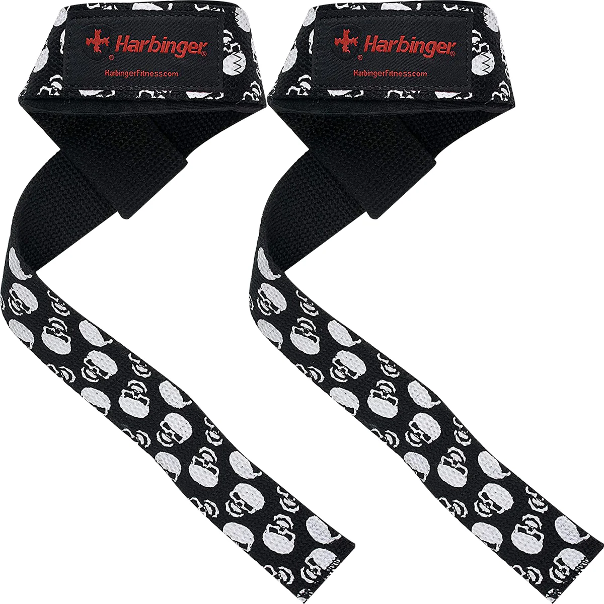 Harbinger 21.5" Padded Cotton Weight Lifting Straps - Image 5
