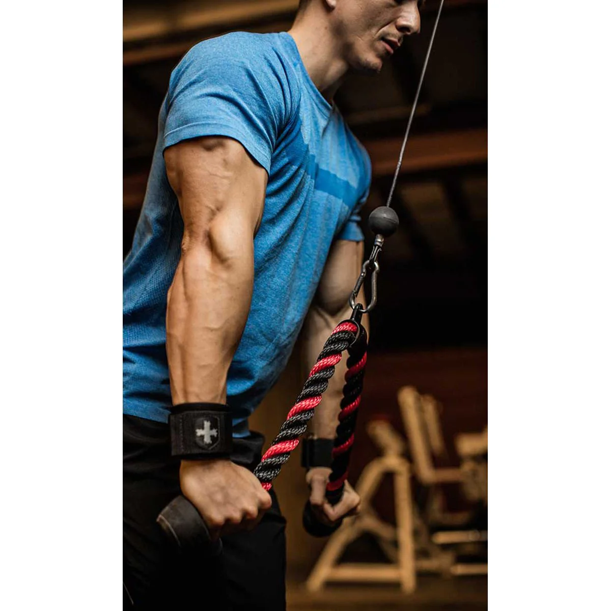 Harbinger 36" Tricep Rope Cable Attachment - Image 3