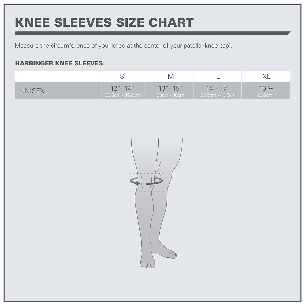 Harbinger 5mm Weight Lifting Knee Sleeves - Black - Image 5