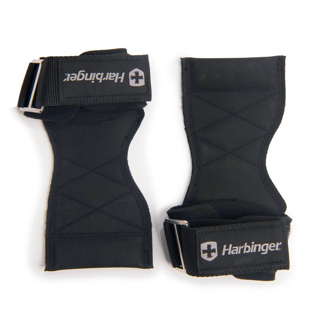 Harbinger Pro Lifting Grips for Weight Lifting, Black - Image 3