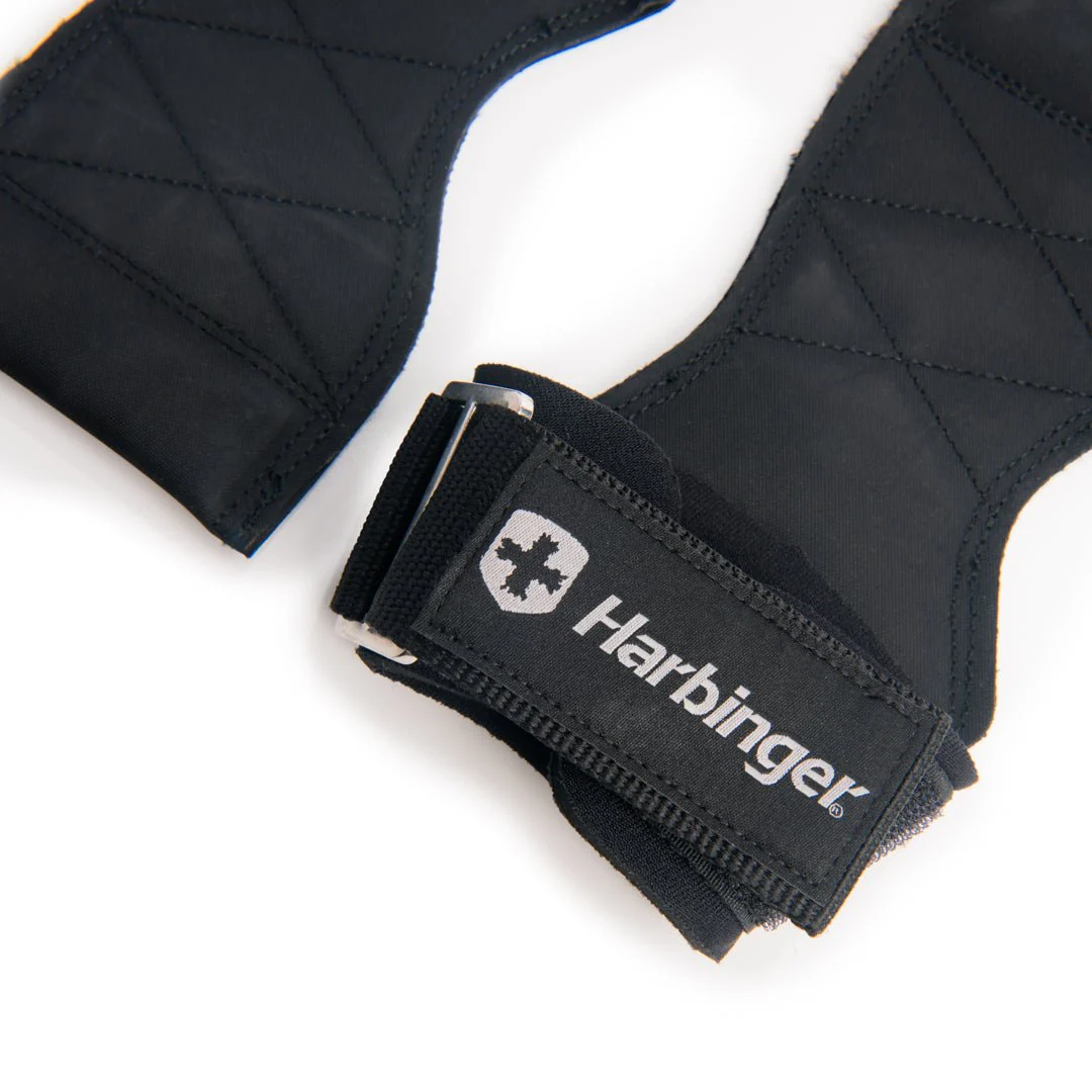 Harbinger Pro Lifting Grips for Weight Lifting, Black - Image 4