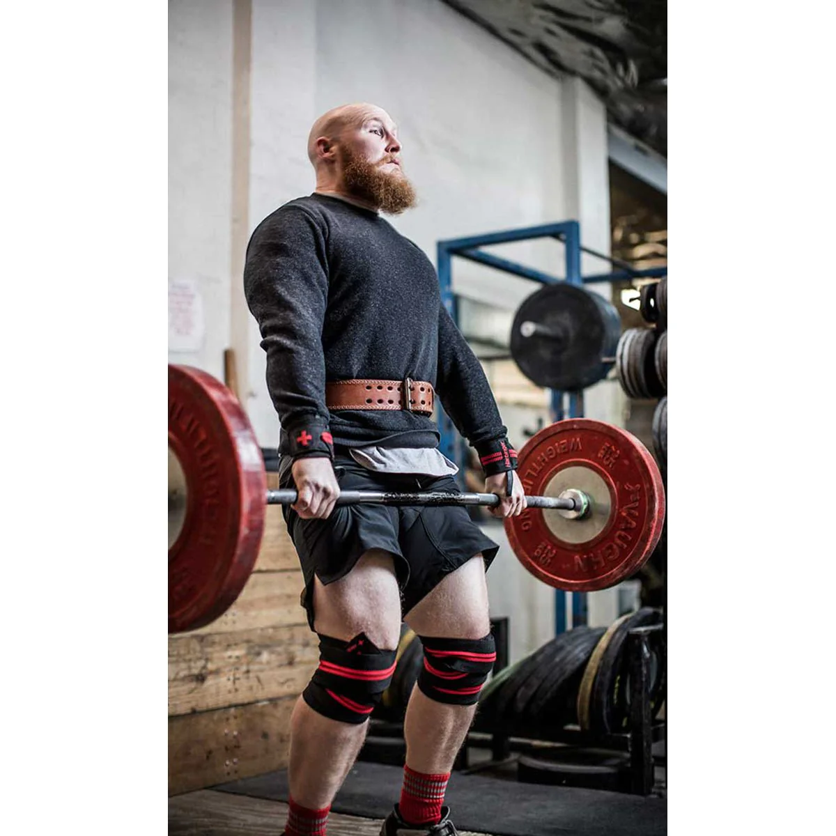 Harbinger Red Line Knee Wraps - Black - Image 3