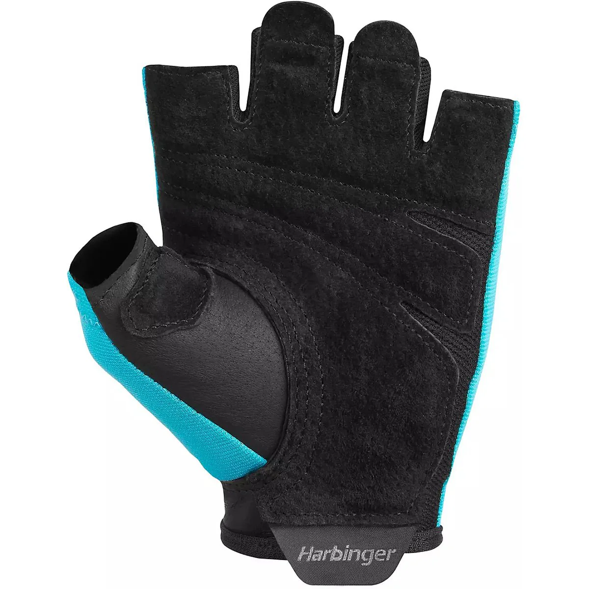 Harbinger Unisex Power Weight Lifting Gloves - Aqua - Image 4
