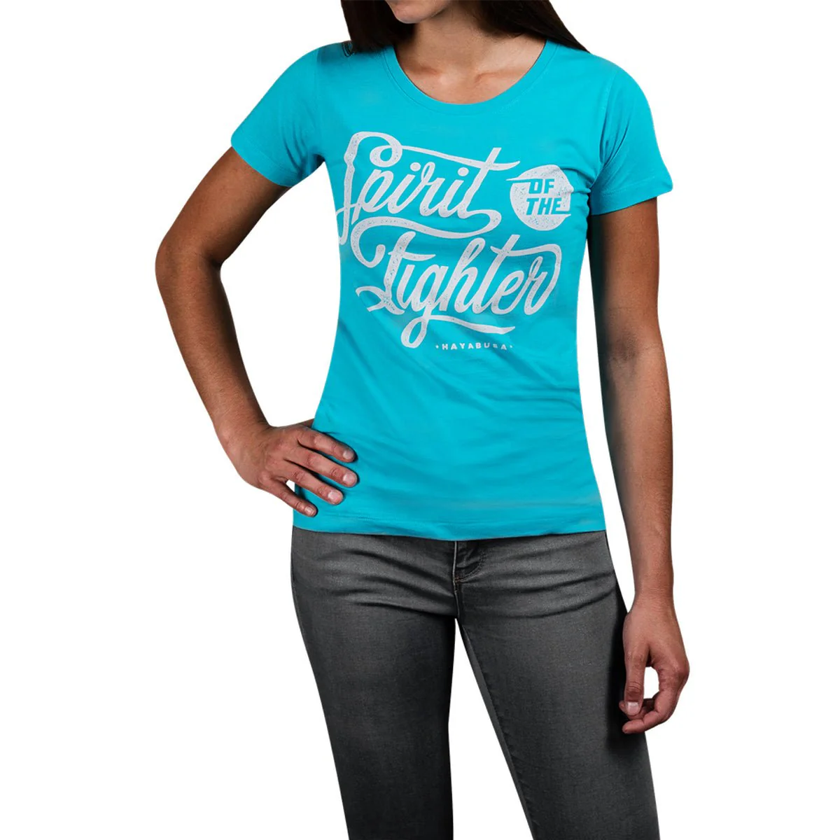 Hayabusa Women's Classic Spirit of the Fighter T-Shirt - Large - Blue - Image 2