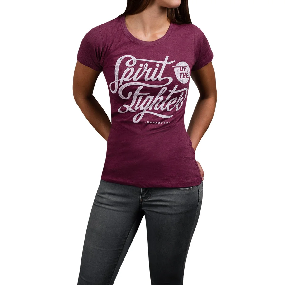 Hayabusa Women's Classic Spirit of the Fighter T-Shirt - Large - Purple - Image 2
