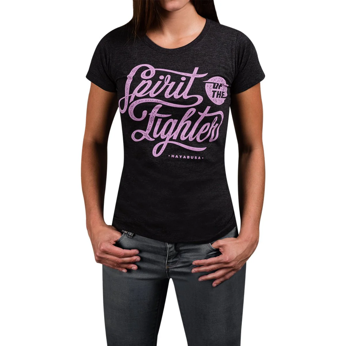 Hayabusa Women's Classic Spirit of the Fighter T-Shirt - XS - Black - Image 2