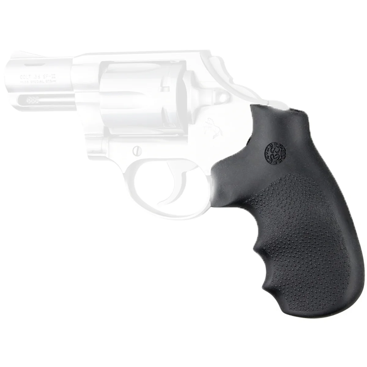 Hogue Colt Detective Special/Diamondback OverMolded Rubber Monogrip - Black