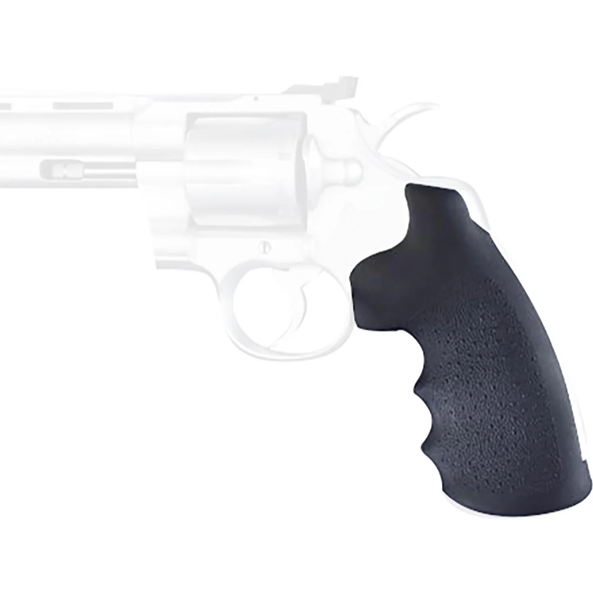 Hogue Colt Python OverMolded Rubber Monogrip - Black