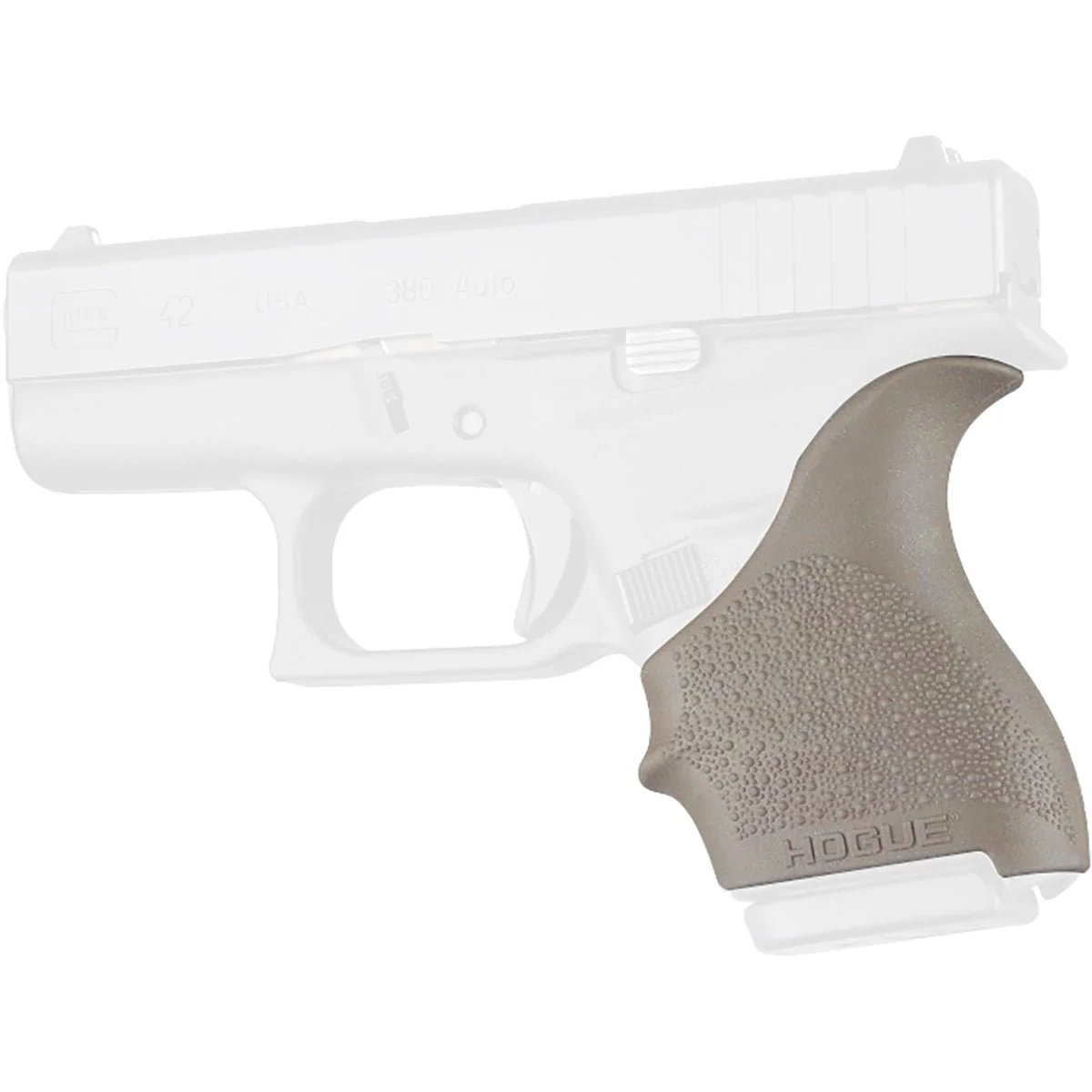 Hogue HandALL Beavertail Grip Sleeve for GLOCK 42, 43 Pistol - Image 3