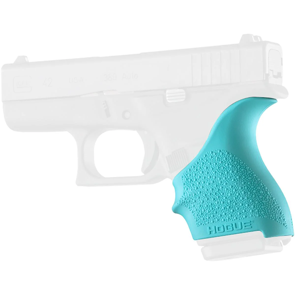 Hogue HandALL Beavertail Grip Sleeve for GLOCK 42, 43 Pistol - Image 5