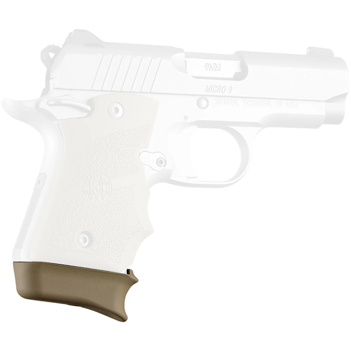Hogue Kimber Micro 9 Cobblestone Rubber Grip with Finger Grooves - Image 6