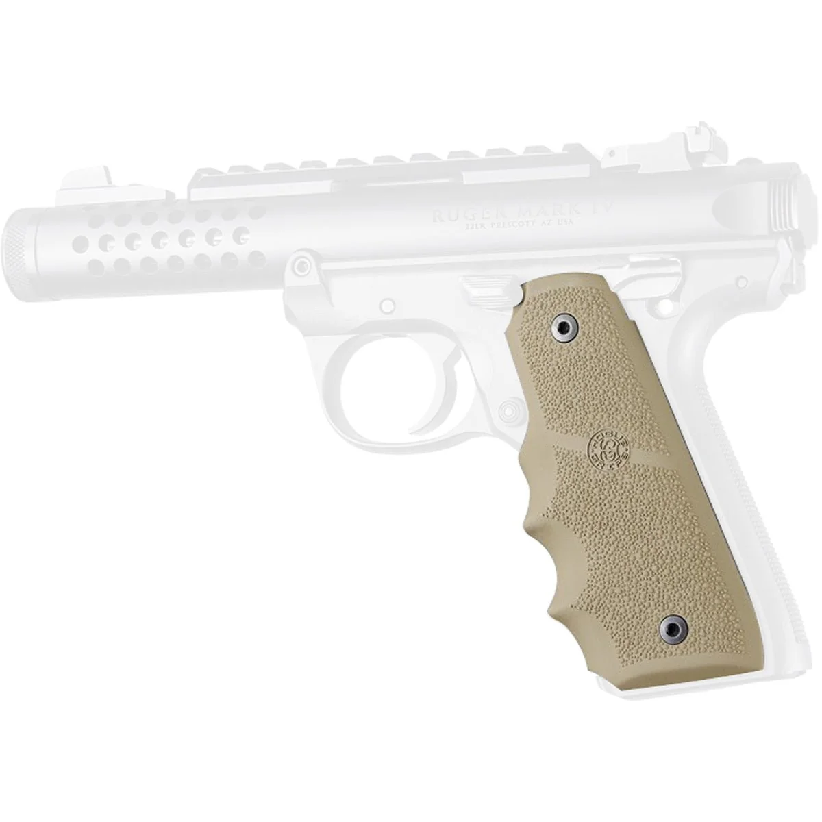 Hogue Ruger 22/45 MKIV Rubber Grip with Finger Grooves - Image 5