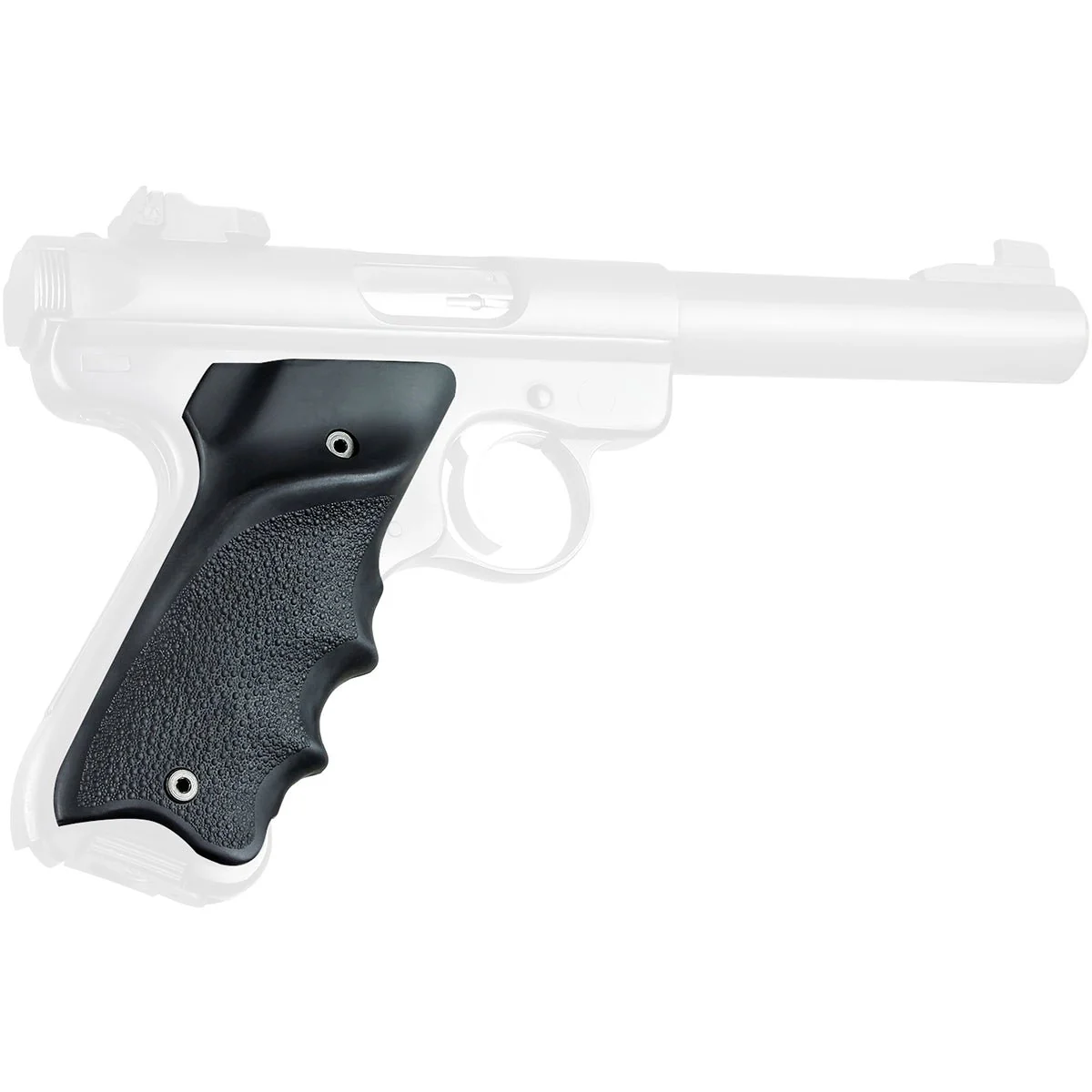 Hogue Ruger MK II/MK III Rubber Grip with Thumb Rest - Black - Image 4