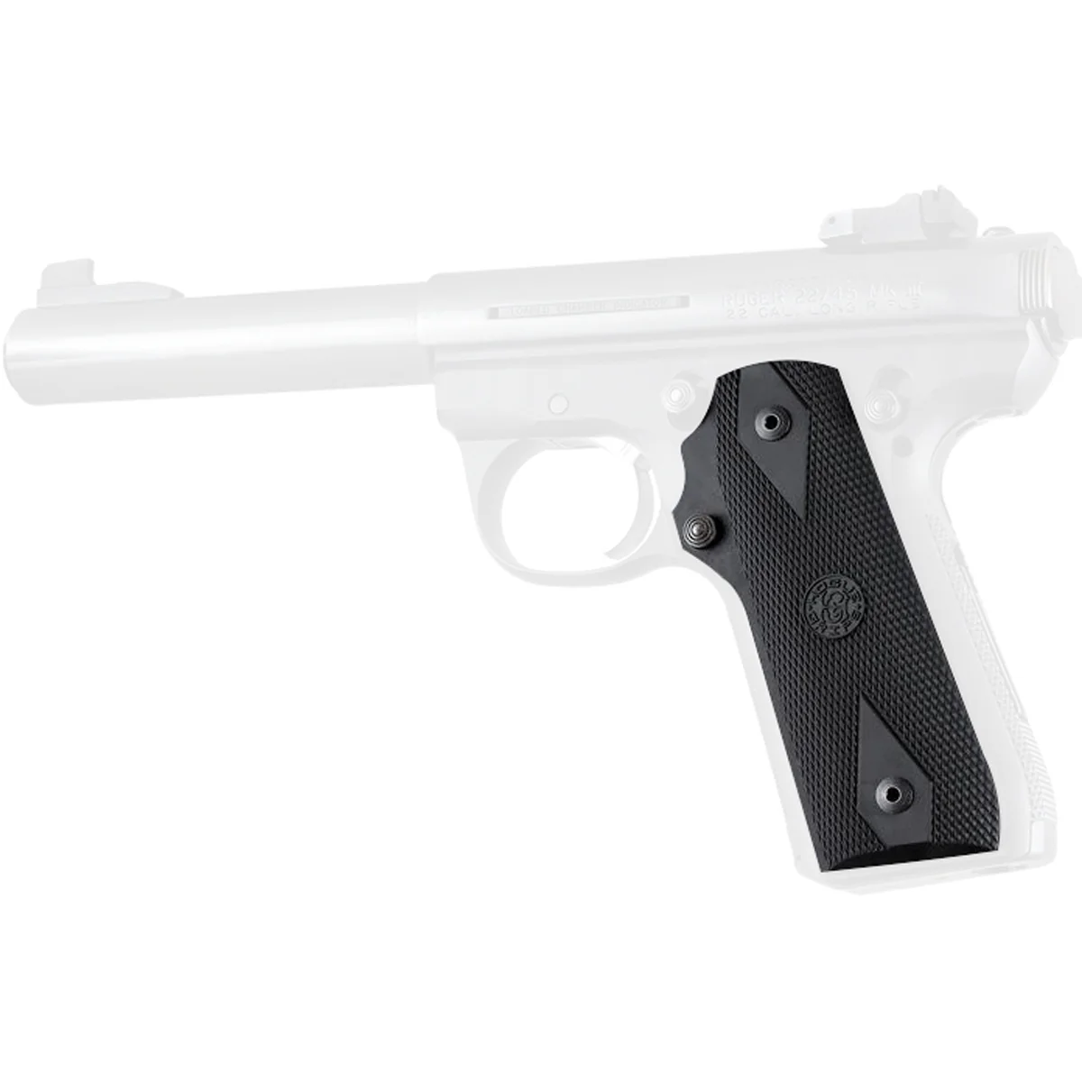 Hogue Ruger MK III 22/45 RP Rubber Grip with Finger Grooves - Image 3