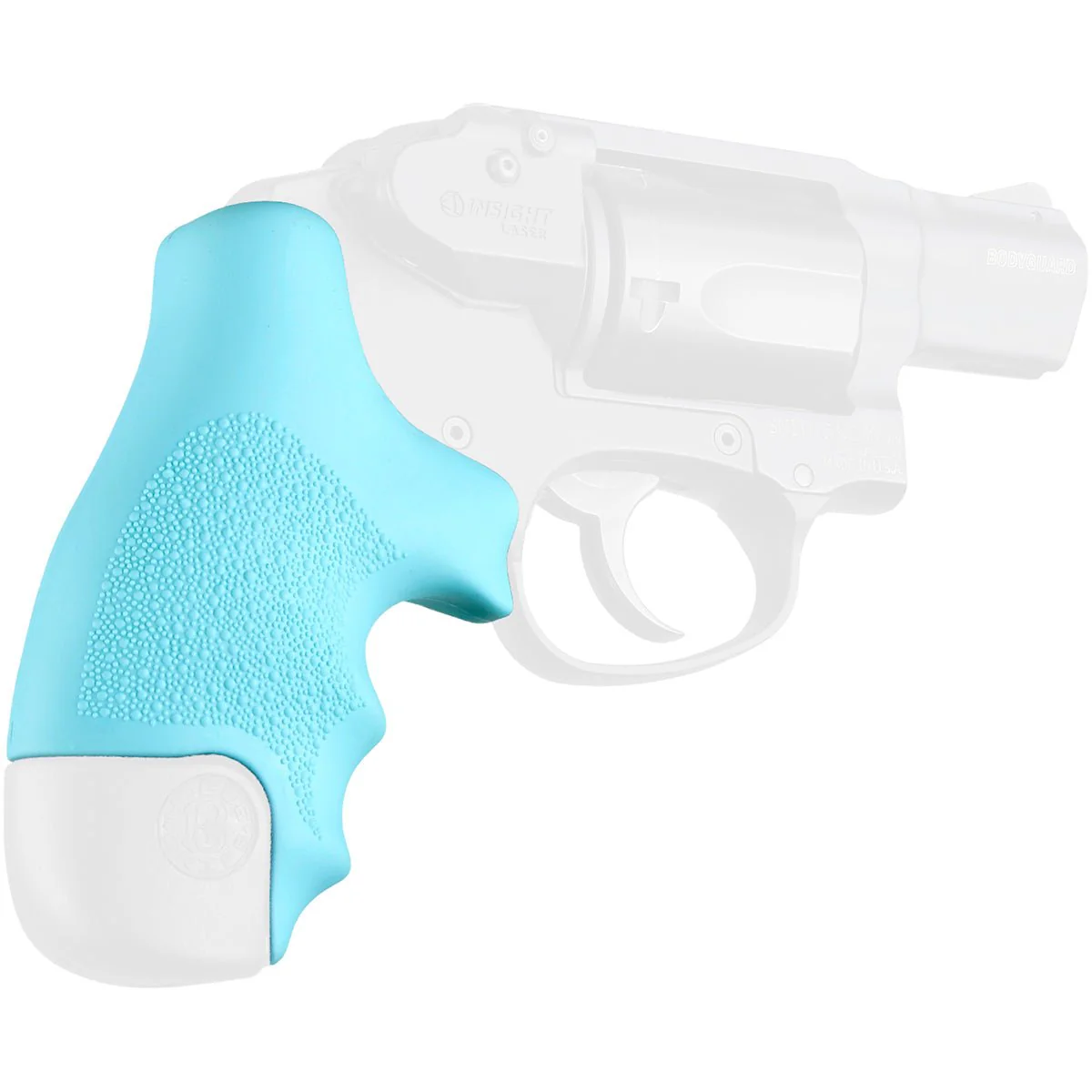 Hogue S&W Centennial J-Frame Round Butt Polymer Bodyguard 38 Rubber Tamer Grip - Image 4