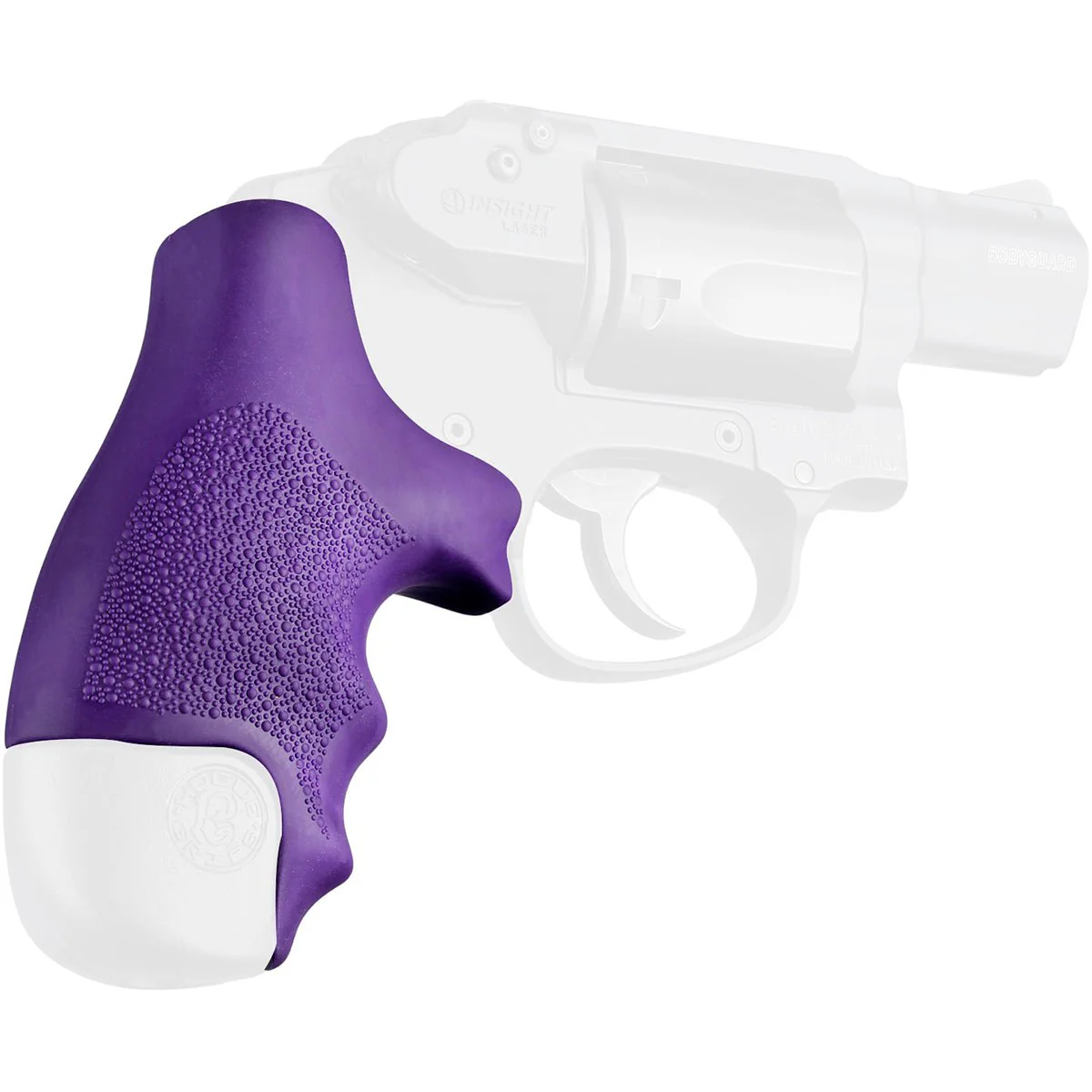Hogue S&W Centennial J-Frame Round Butt Polymer Bodyguard 38 Rubber Tamer Grip - Image 6
