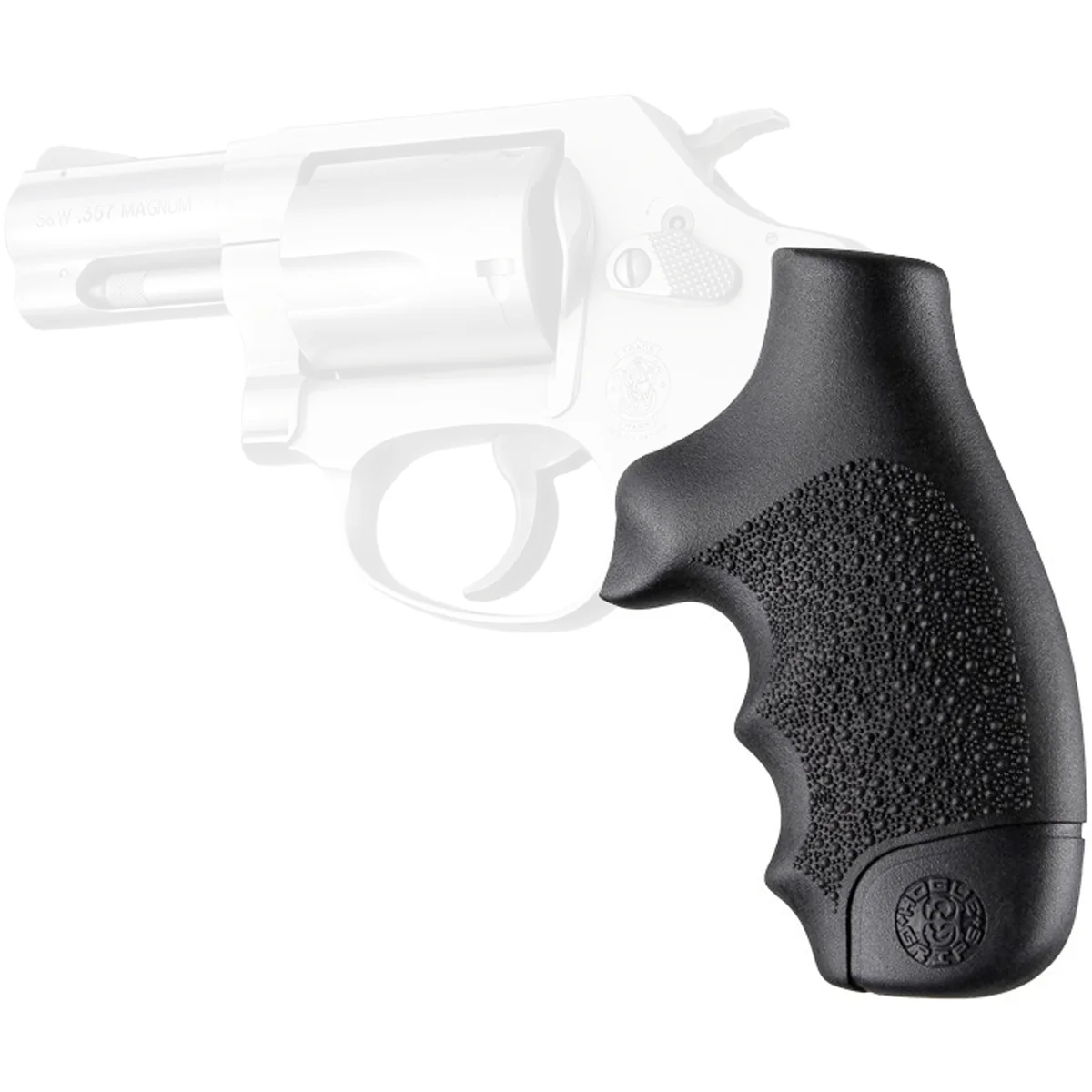 Hogue S&W J-Frame Round Butt Nylon Monogrip - Black