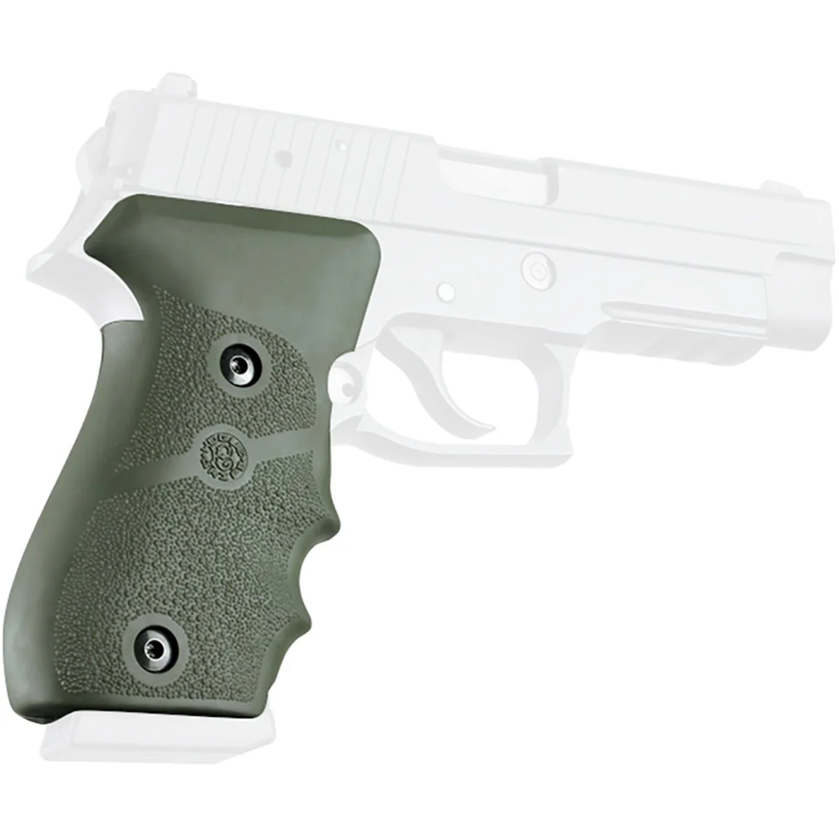 Hogue SIG P220 American DA/SA DAK Over Molded Rubber Grip with Finger Grooves - Image 2