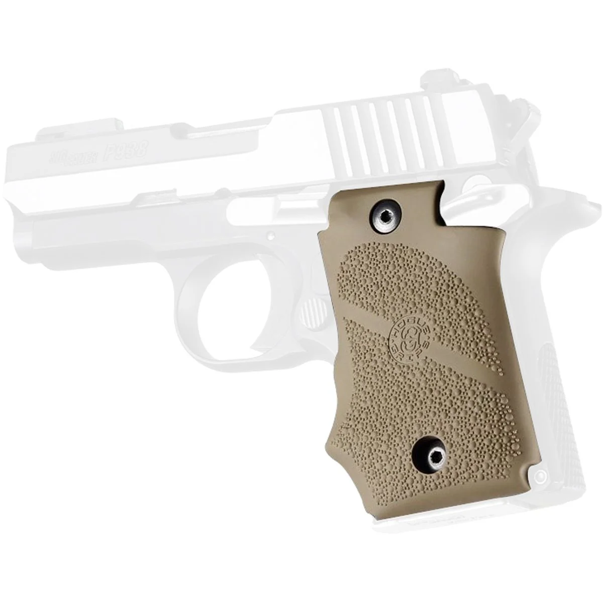 Hogue SIG SAUER P938 Ambi Safety Rubber Grip with Finger Grooves - Image 5