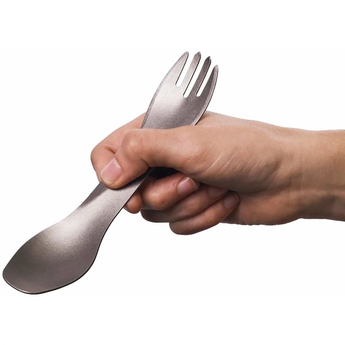 Humangear GoBites Uno Titanium Fork and Spoon Combination Travel Utensil - Image 2