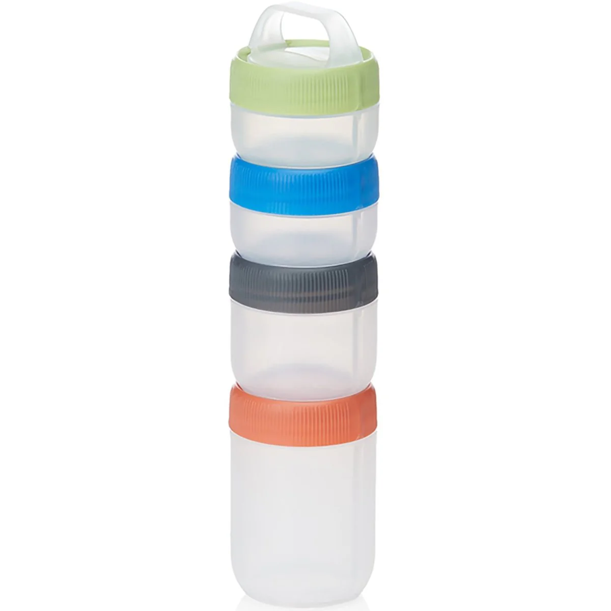 Humangear Stax Travel Stacking Containers - Clear/Spectrum - Image 2