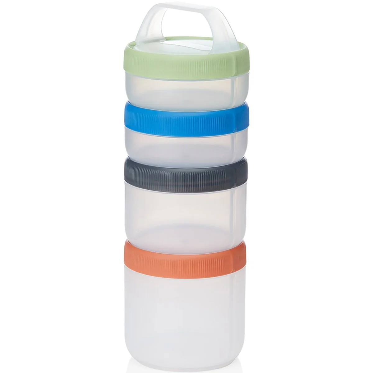 Humangear Stax Travel Stacking Containers - Clear/Spectrum - Image 4