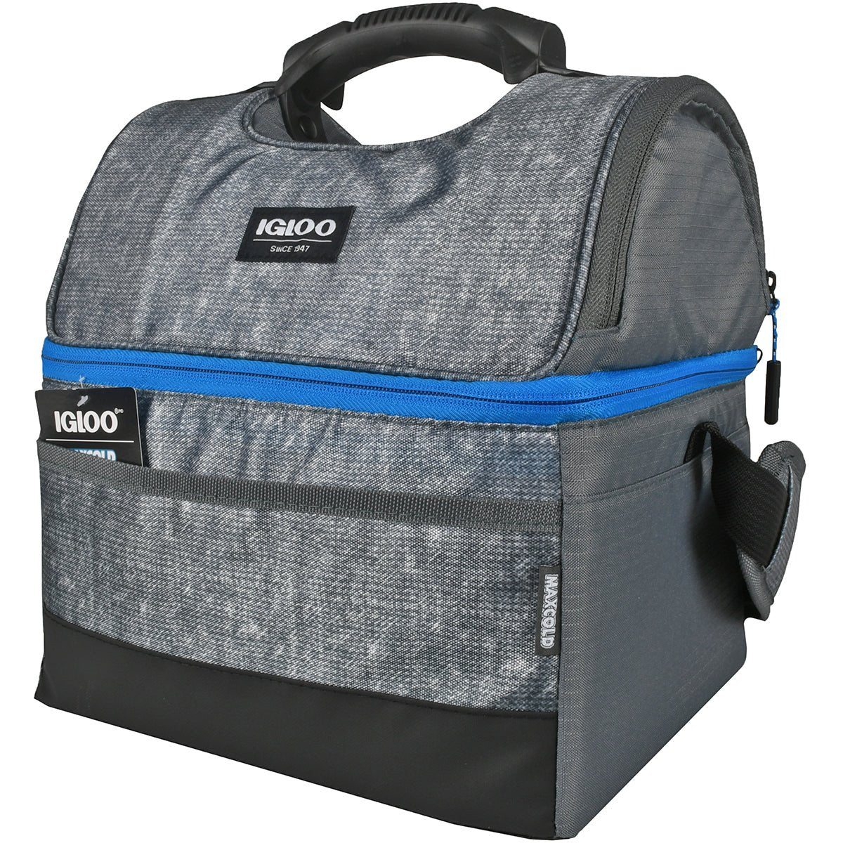 IGLOO MaxCold Gripper 16 Can Lunch Box - Gray - Image 2