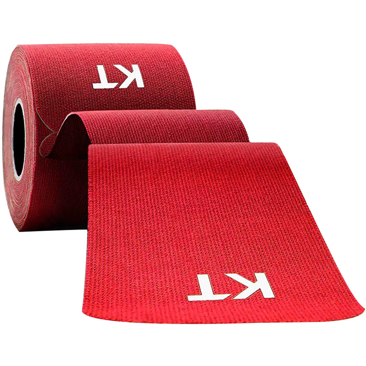 KT Tape Cotton 10" Precut Kinesiology Therapeutic Sports Roll, 20 Strips, Red - Image 2
