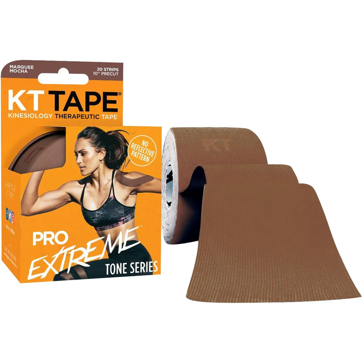 KT Tape Pro Extreme Tone Series 10" Precut Kinesiology Sports Roll - 20 Strips - Image 5