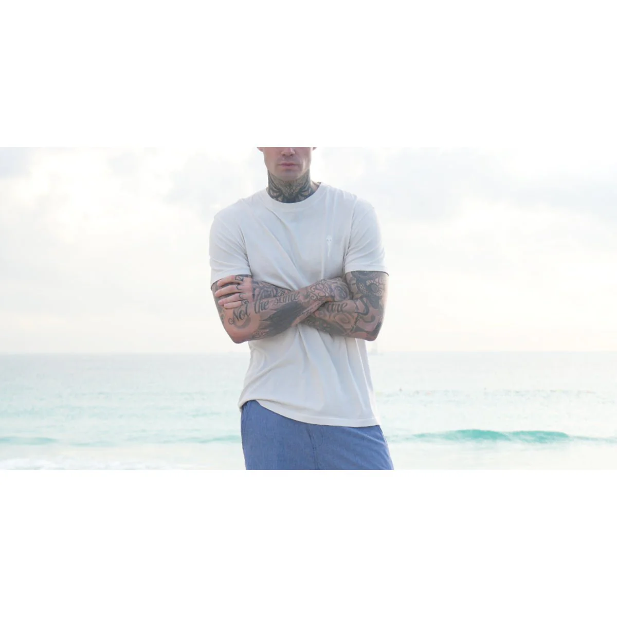 Mad Pelican Under Water Perfection Graphic T-Shirt - Vapor Blue - Image 3