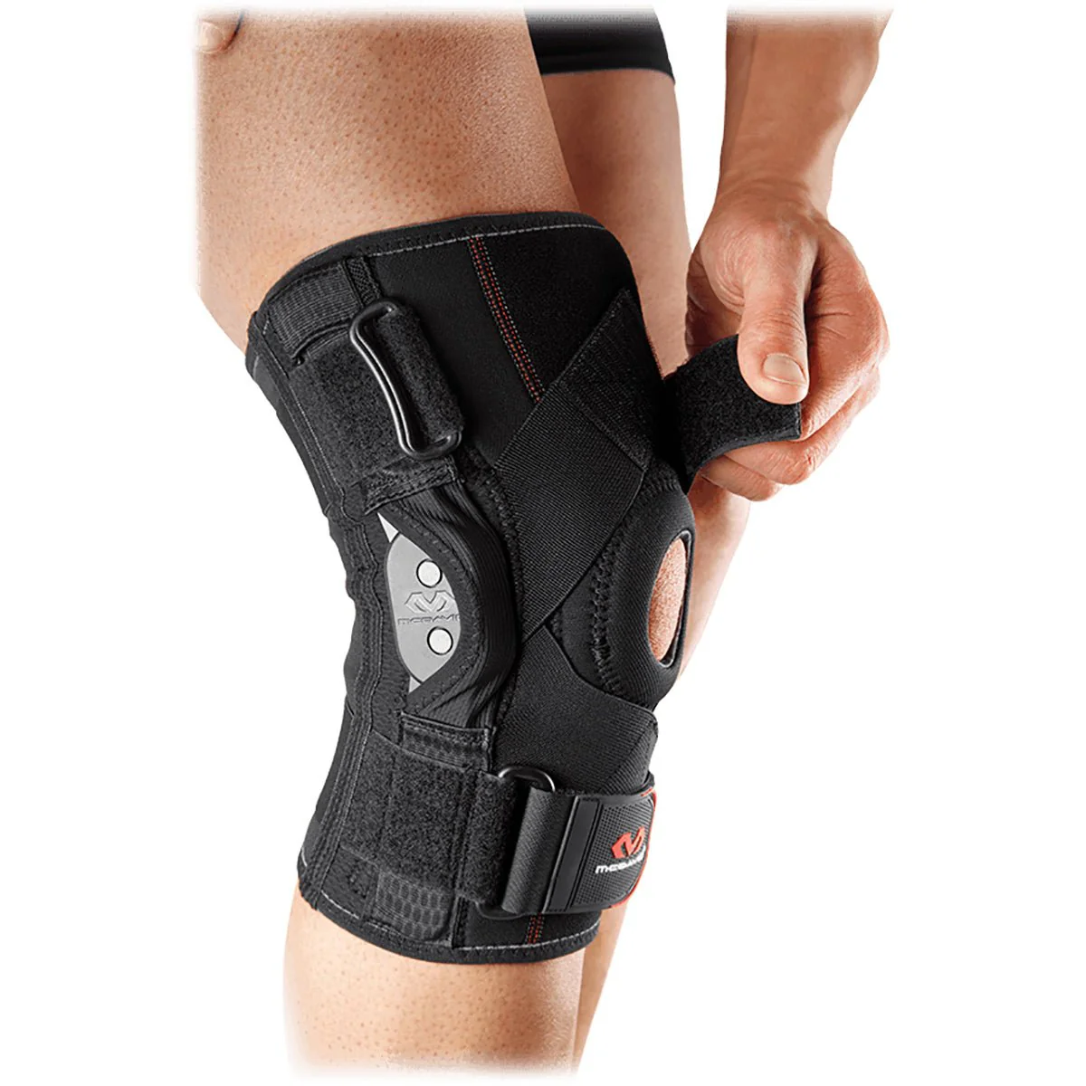 McDavid 429RX Hinged Knee Brace with Crossing Straps - Black - Image 2