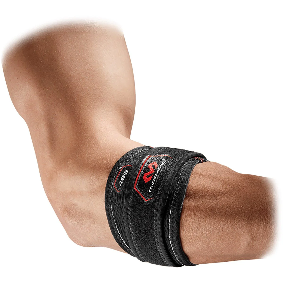 McDavid 489 Dual Band Elbow Support w/ Pads - Black