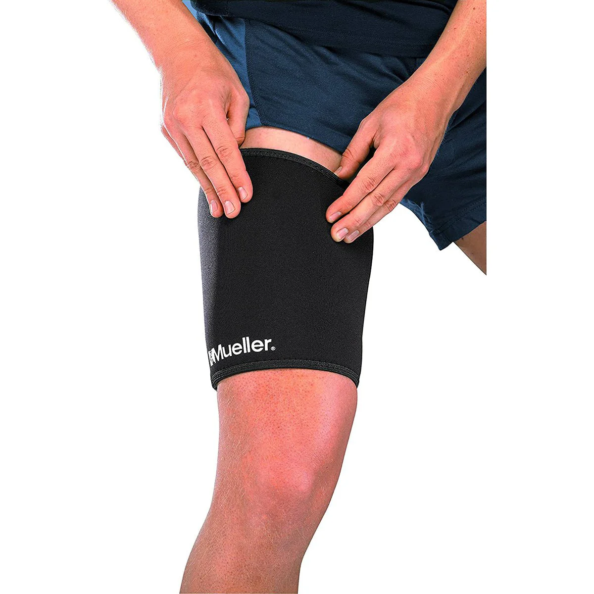 Mueller Adjustable Thigh Support - Black - Image 2