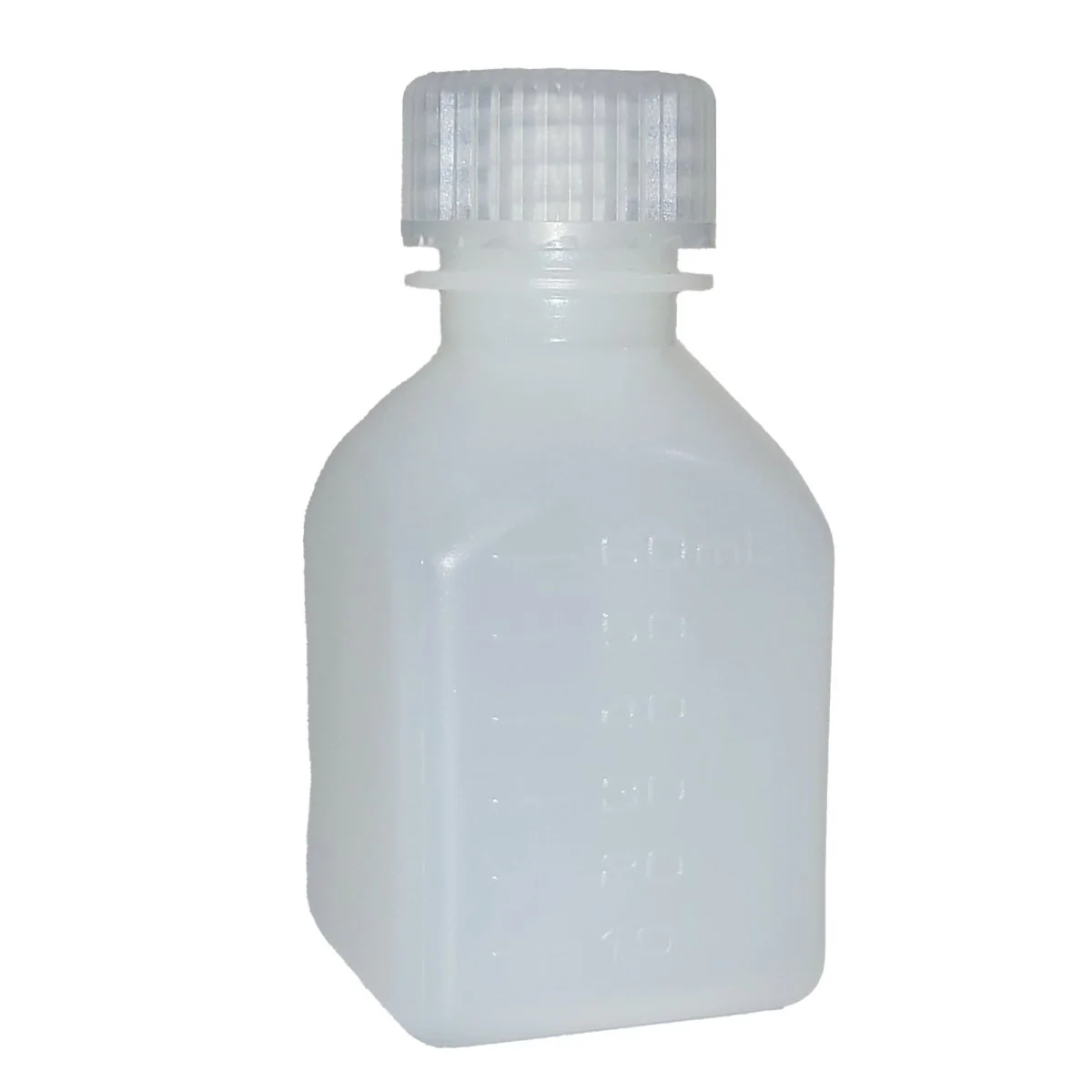 Nalgene HDPE Narrow Mouth Square Bottle - White - Image 2