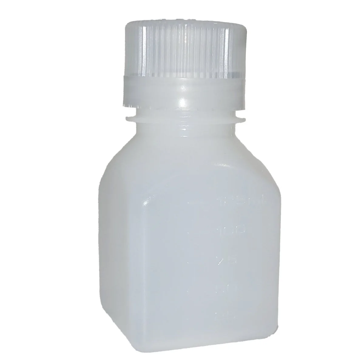 Nalgene HDPE Narrow Mouth Square Bottle - White - Image 3