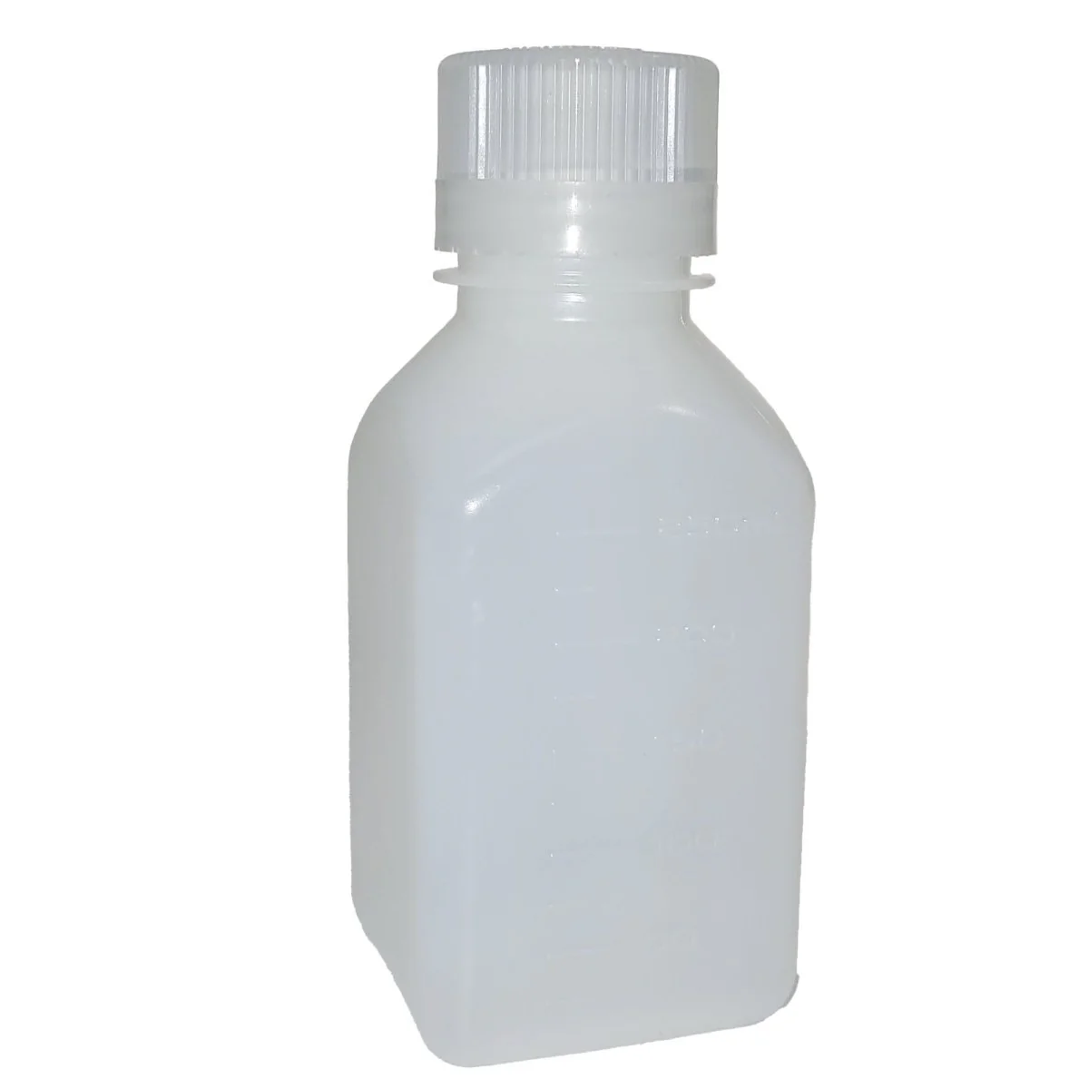Nalgene HDPE Narrow Mouth Square Bottle - White - Image 4