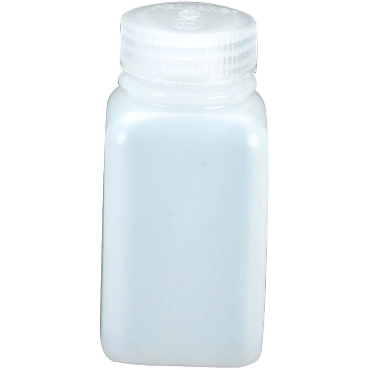 Nalgene HDPE Wide Mouth Square Bottle - White - Image 2