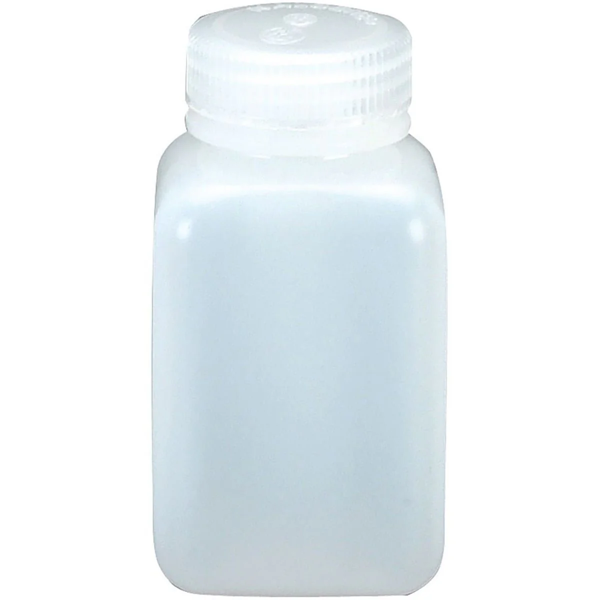 Nalgene HDPE Wide Mouth Square Bottle - White - Image 3