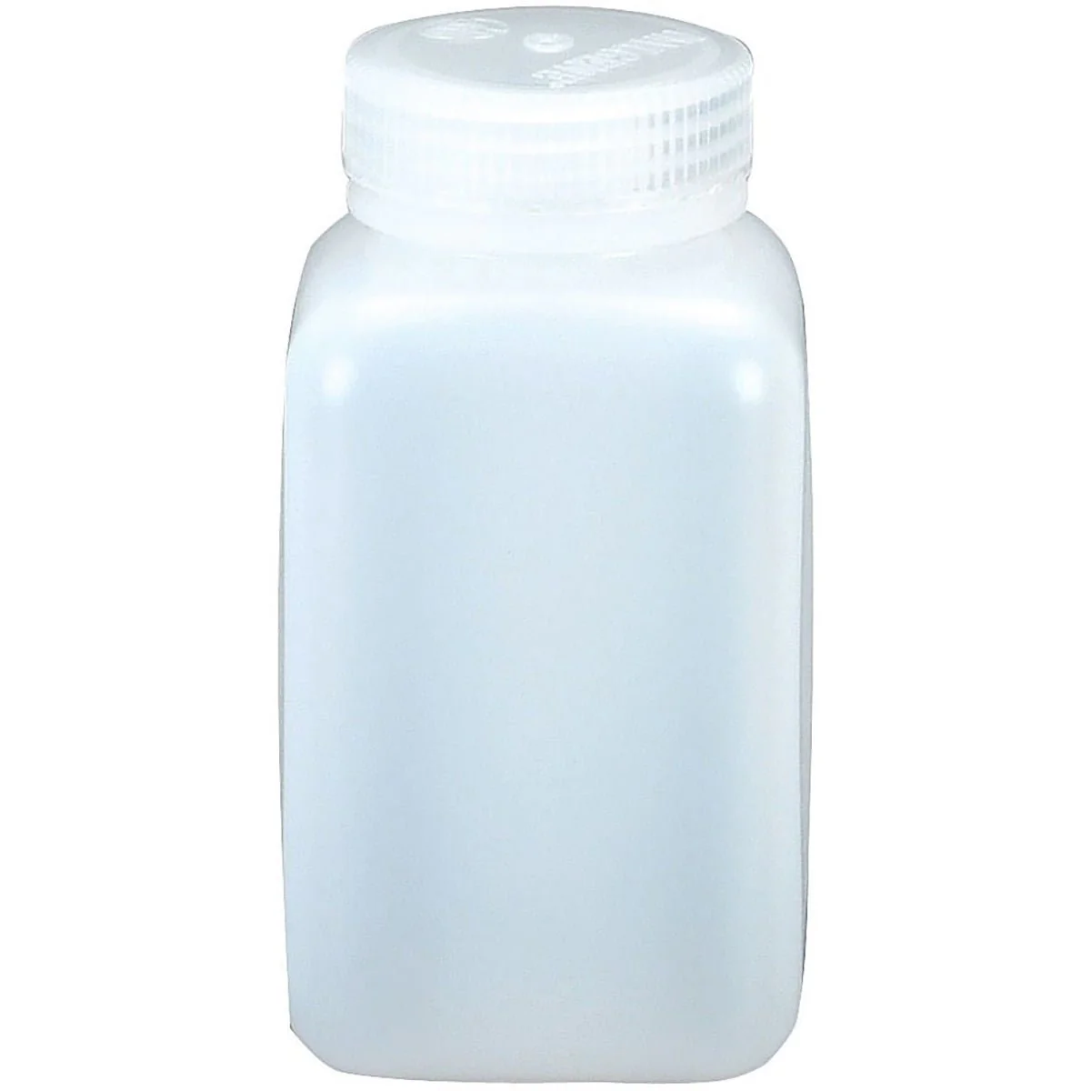 Nalgene HDPE Wide Mouth Square Bottle - White - Image 4