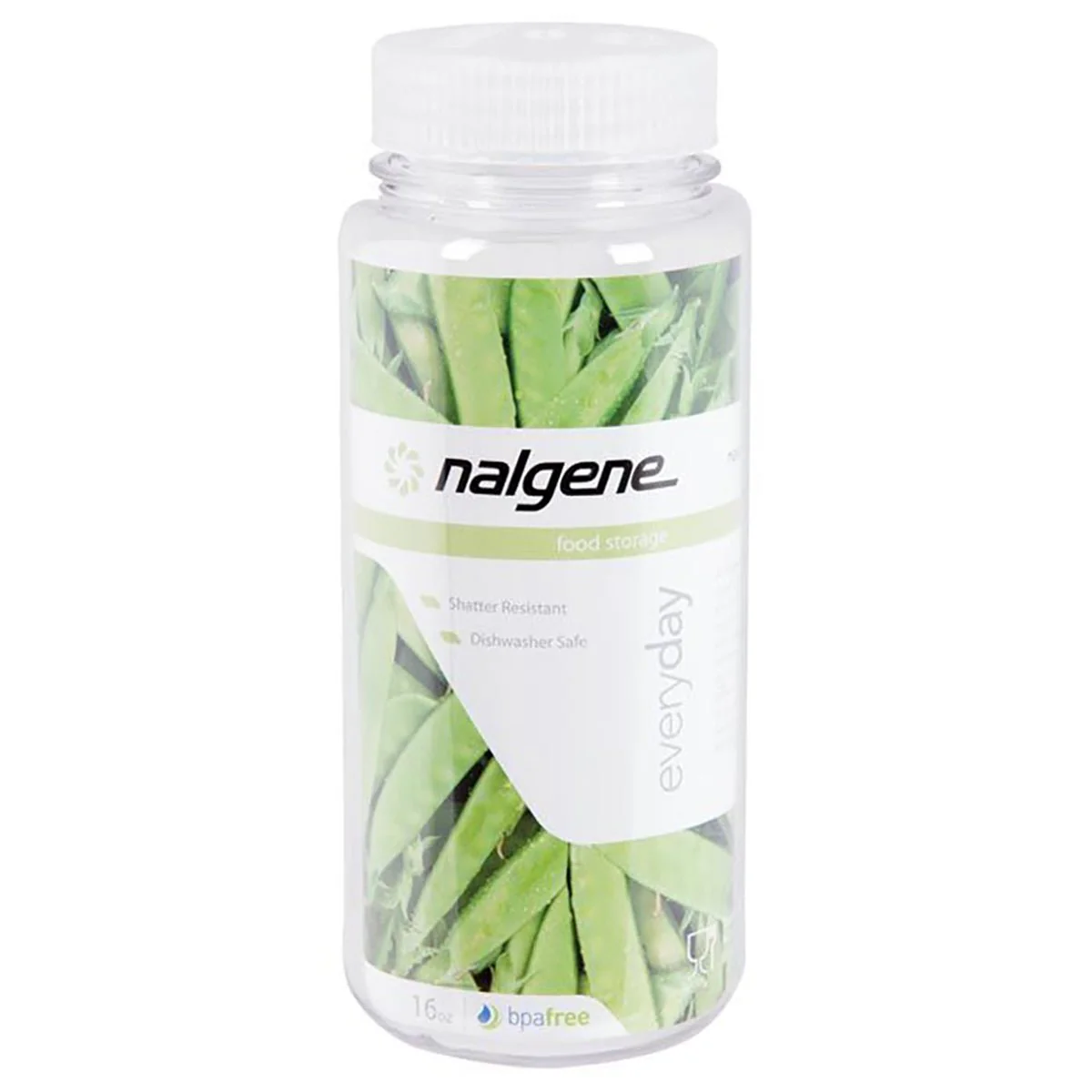 Nalgene Wide Mouth Kitchen Food Storage Jar - Clear/White