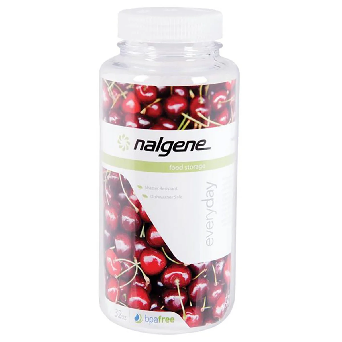 Nalgene Wide Mouth Kitchen Food Storage Jar - Clear/White - Image 2