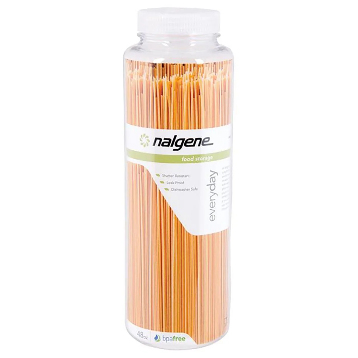Nalgene Wide Mouth Kitchen Food Storage Jar - Clear/White - Image 3