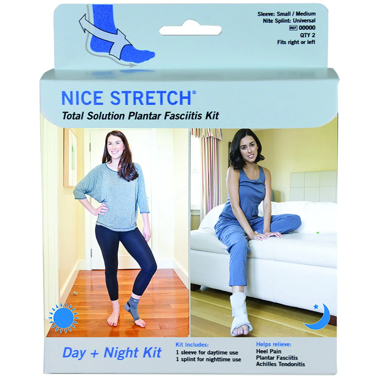 Nice Stretch Total Solution Plantar Fasciitis Relief Kit, Provides 24-hr Support - Image 3