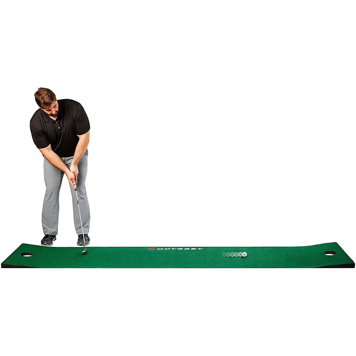 Odyssey 10' x 2' Golf Putting Mat - Green - Image 3