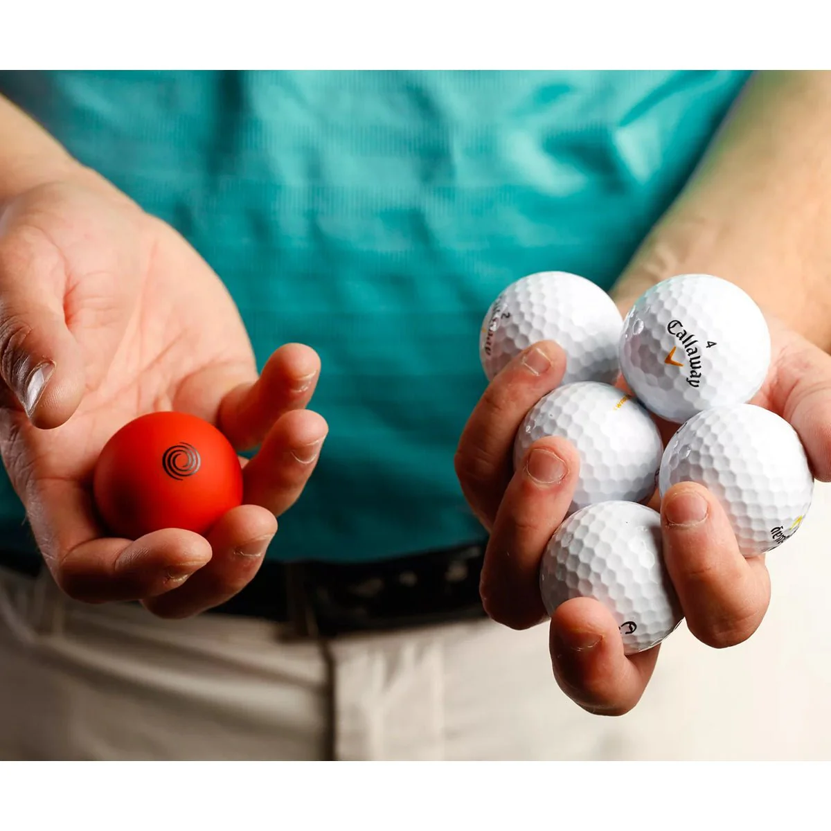 Odyssey Weighted Golf Putt Balls - 2-Pack - Red/Black - Image 4